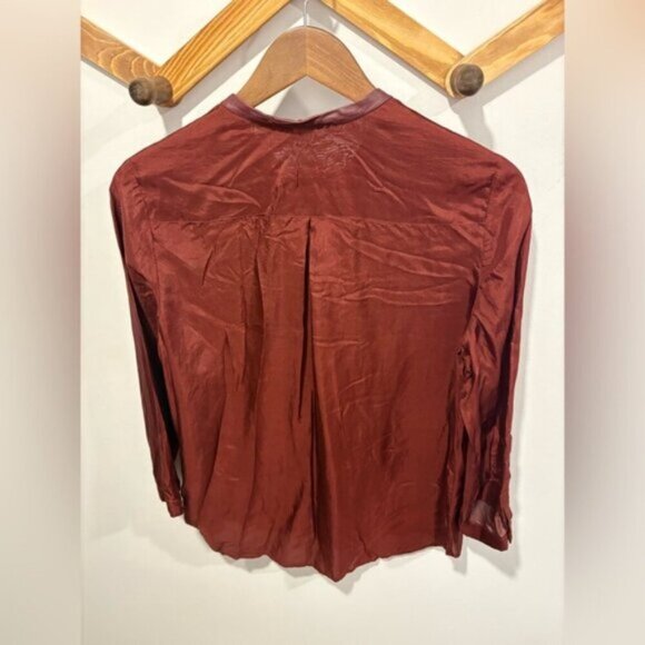 🌟MASSIMO DUTTI 🌟 Mulberry Silk Blouse - Picture 3 of 8
